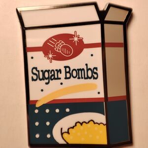 Fallout Sugar Bombs Cereal Enamel Pin Official Bethesda Collectible Badge Series